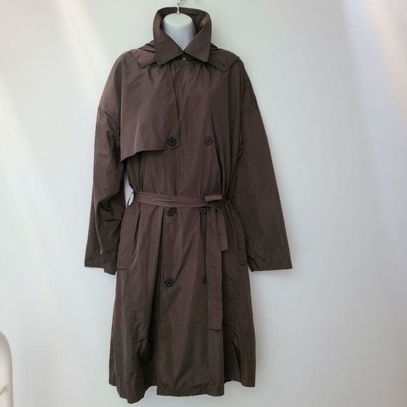 NWOT Tiger of Sweden Oversized Taffeta Trench Coat Sz XL - Picture 1 of 12
